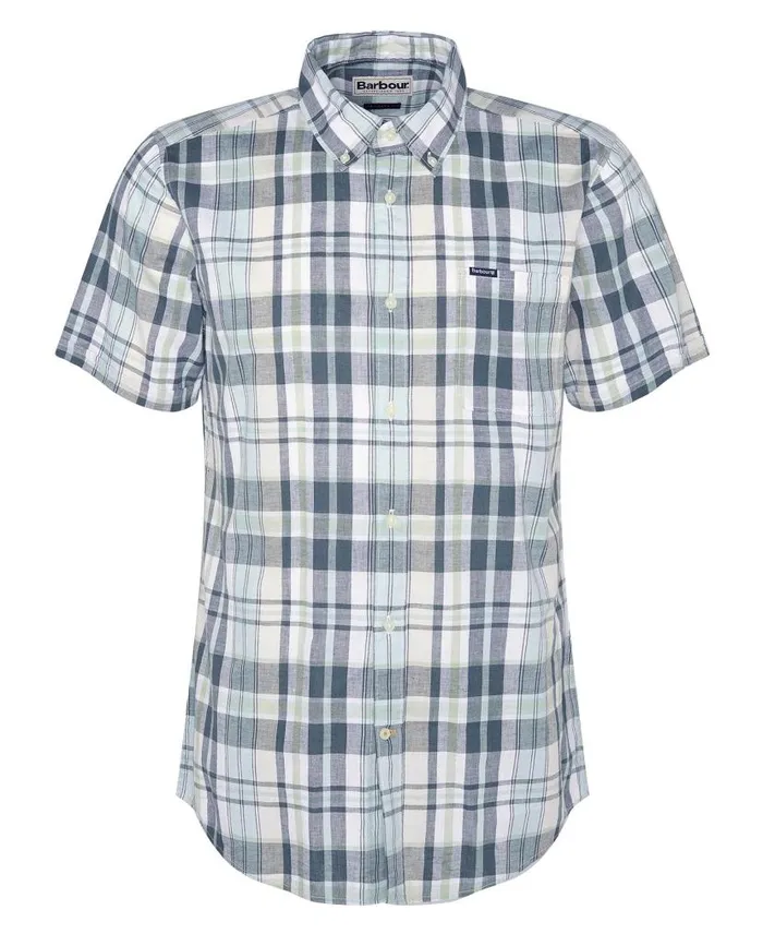 Alford Tailored ShortSleeved Shirt Classic White Men Barbour Shirts