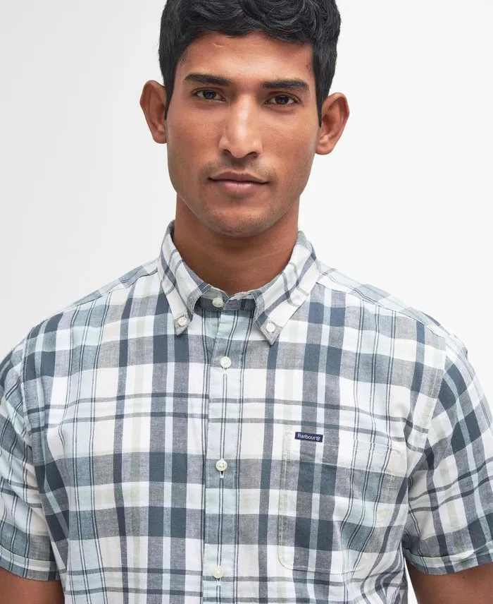 Alford Tailored ShortSleeved Shirt Classic White Men Barbour Shirts