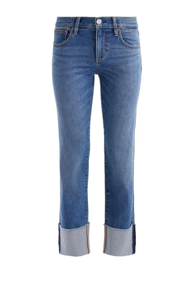 Alice Olivia Abilene Cuffed Jean Lola Blue Women Pants