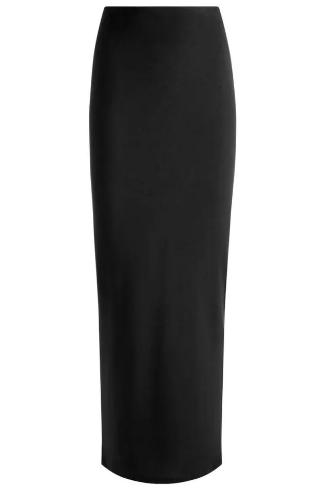 Alice Olivia Agatha Long Pencil Skirt Black Women Skirts