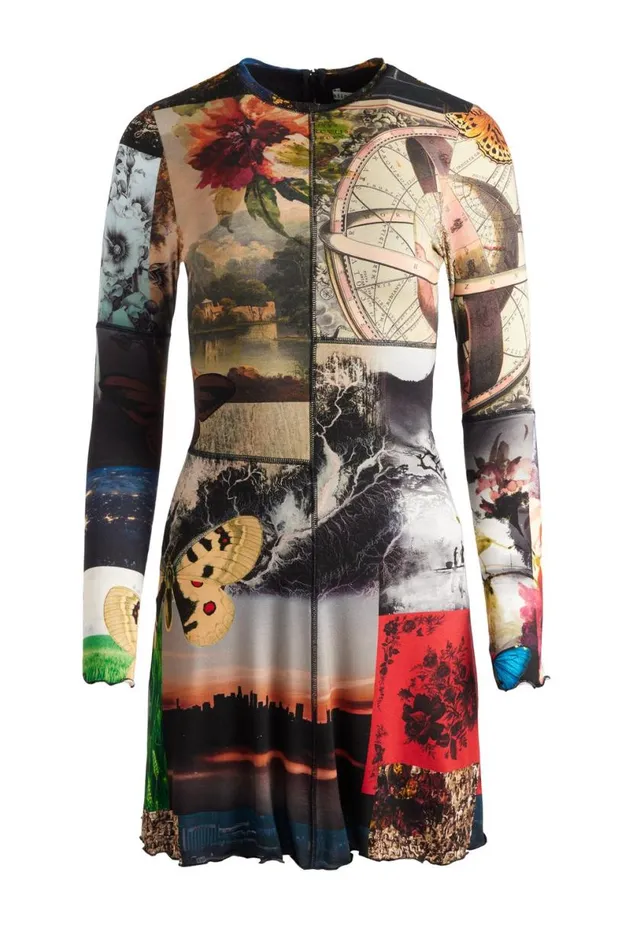 Alice Olivia Delora Mini Dress Eco Fusion Women Dresses