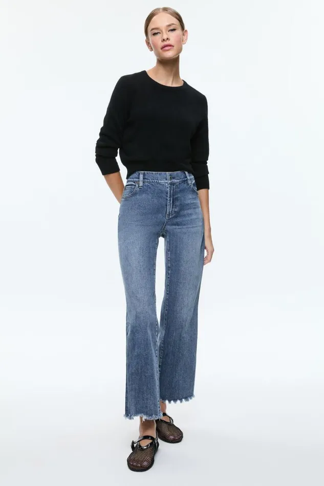 Alice Olivia Ember Jean Brooklyn Blue Women Pants