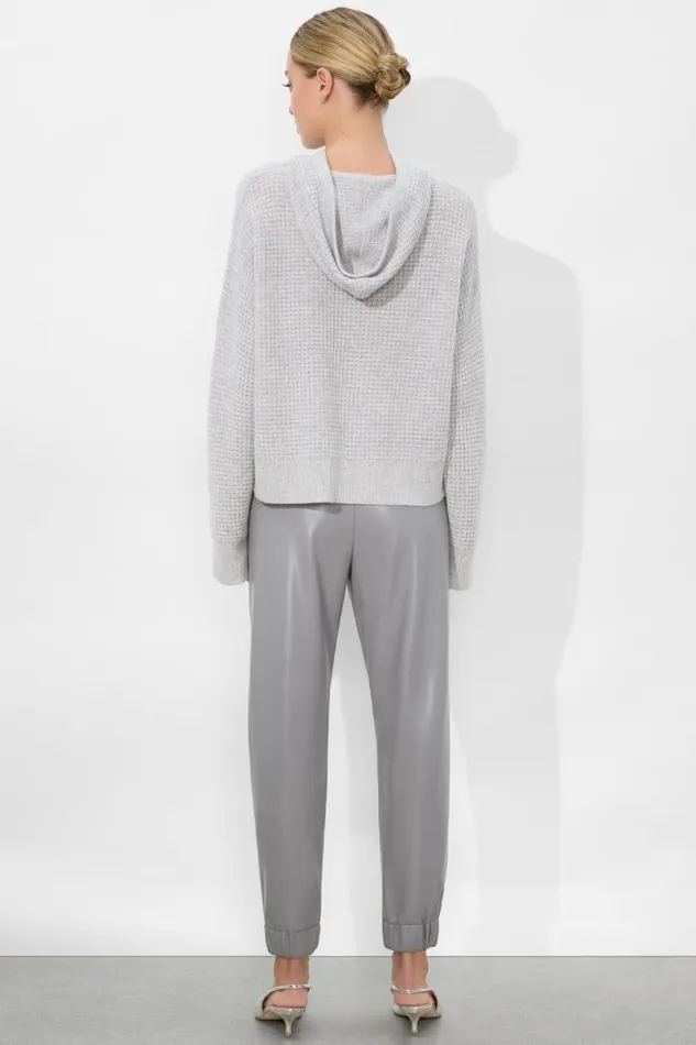 Alice Olivia Emmanuelle Hoodie Storm Grey Heather Women Sweaters
