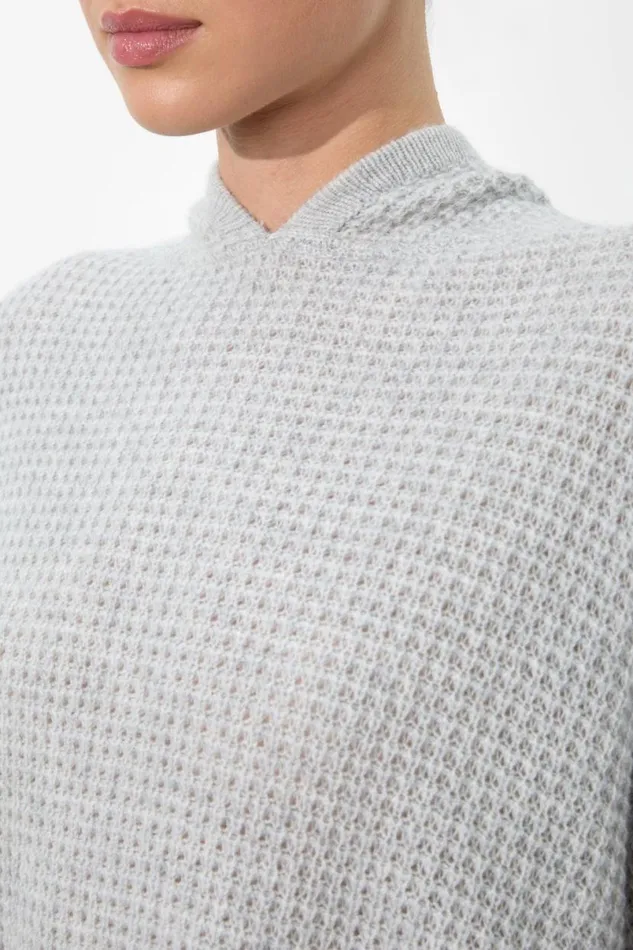 Alice Olivia Emmanuelle Hoodie Storm Grey Heather Women Sweaters