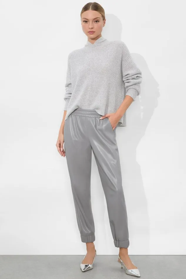 Alice Olivia Emmanuelle Hoodie Storm Grey Heather Women Sweaters