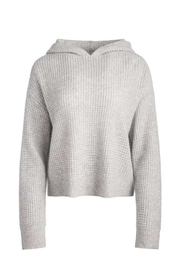 Alice Olivia Emmanuelle Hoodie Storm Grey Heather Women Sweaters