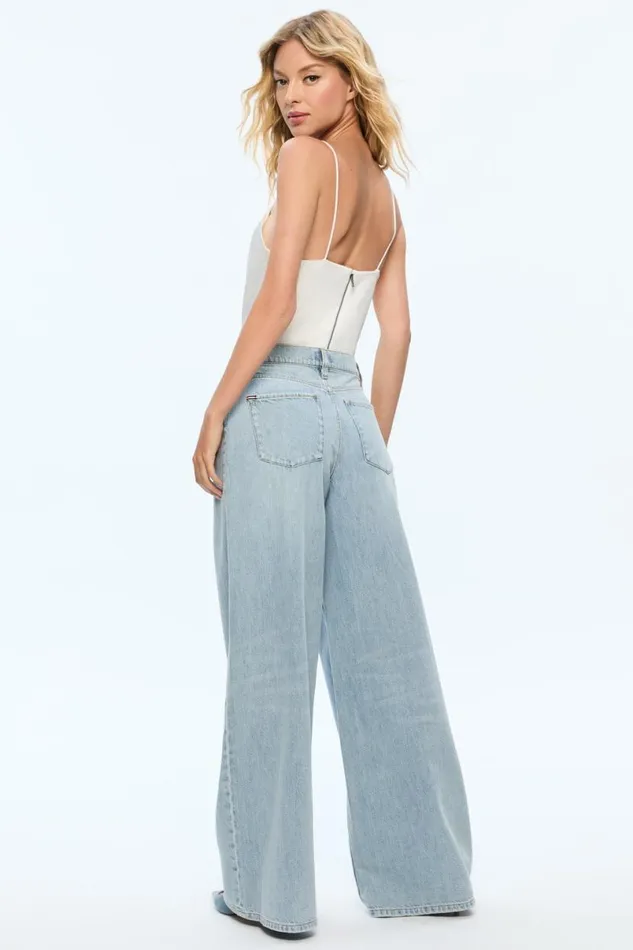 Alice Olivia Harmon Bodysuit Off White Women Tops