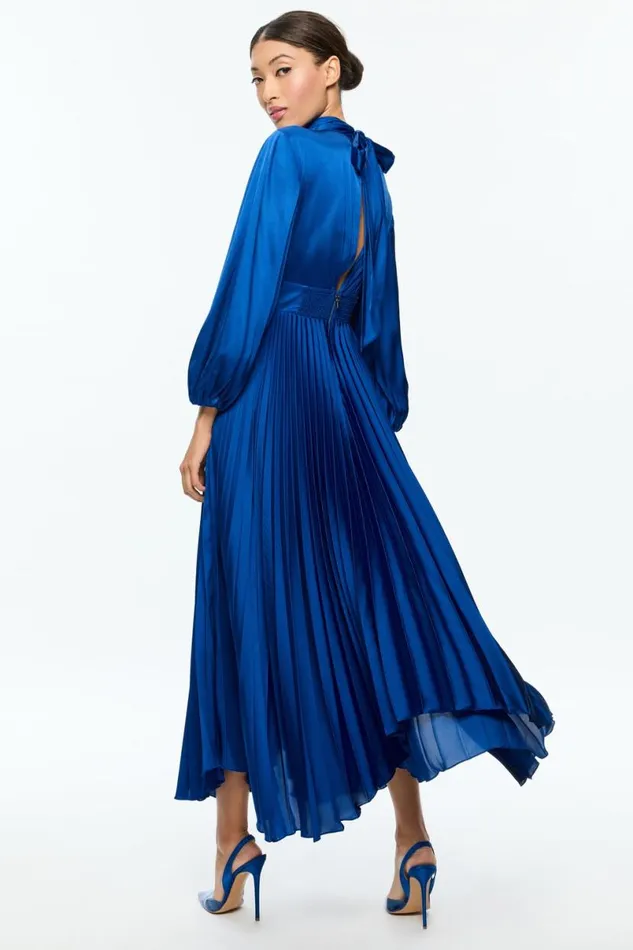 Alice Olivia Mahogany Maxi Dress Royal Women Dresses