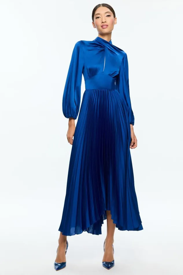 Alice Olivia Mahogany Maxi Dress Royal Women Dresses