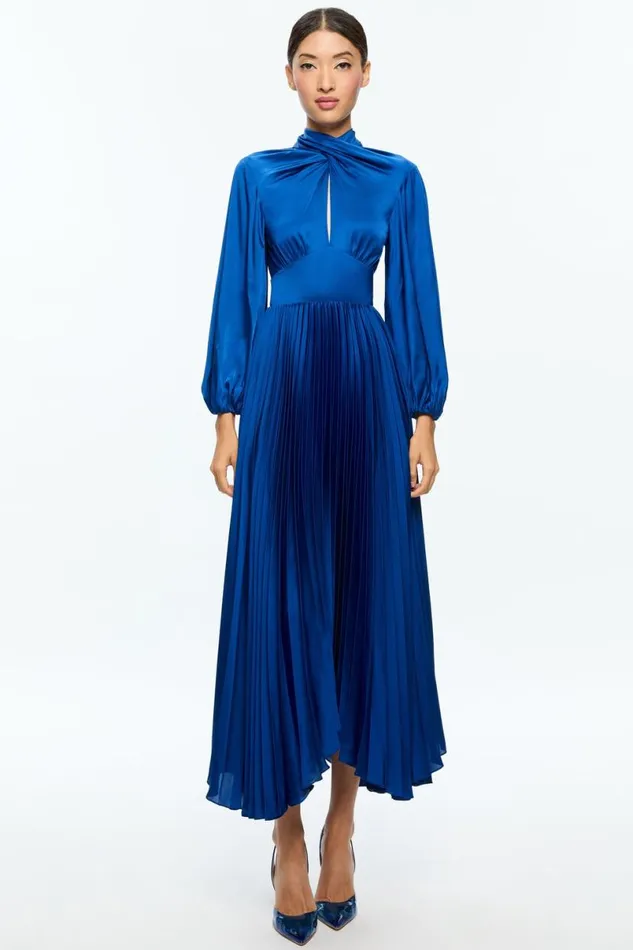 Alice Olivia Mahogany Maxi Dress Royal Women Dresses
