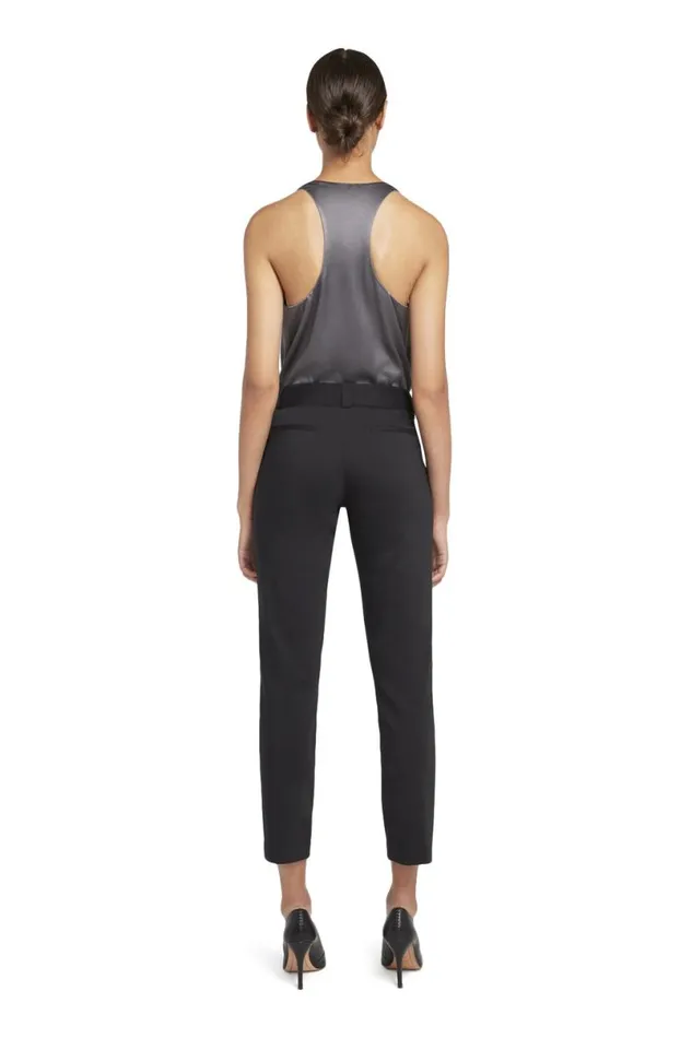 Alice Olivia Stacey Slim Trouser Black Women Suits