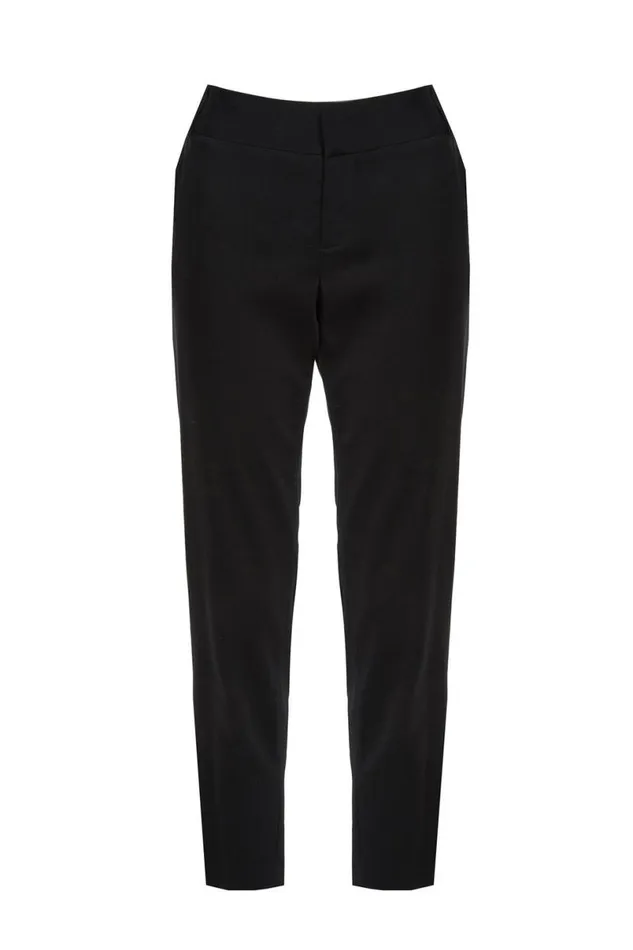 Alice Olivia Stacey Slim Trouser Black Women Suits