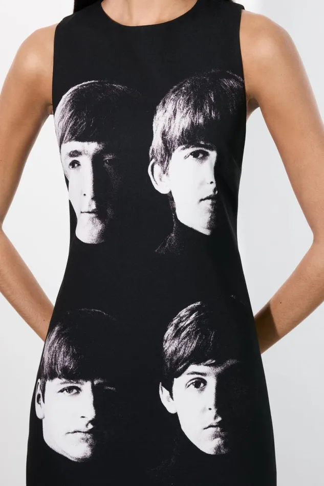 Alice Olivia The Beatles Clyde Shift Dress Fab Four Women Dresses