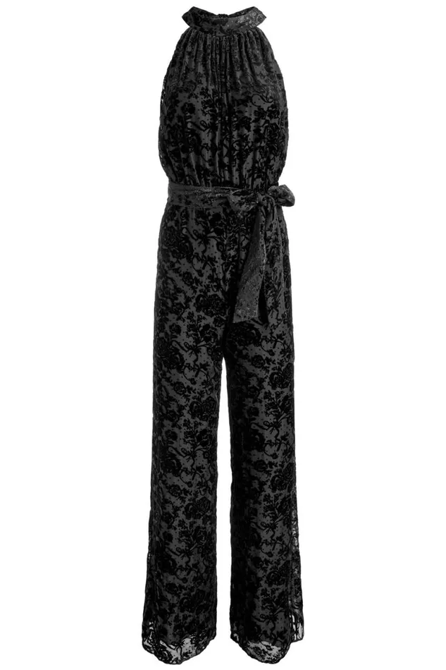 Alice Olivia Thelma Jumpsuit Romance Black Women Jumpsuits