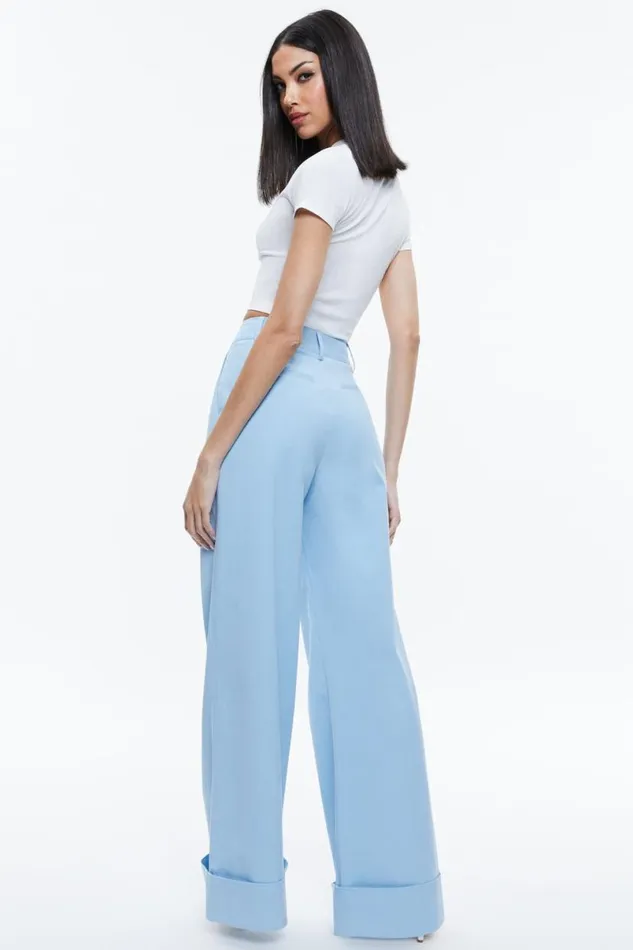 Alice Olivia Tomasa Pant Mineral Blue Women Pants