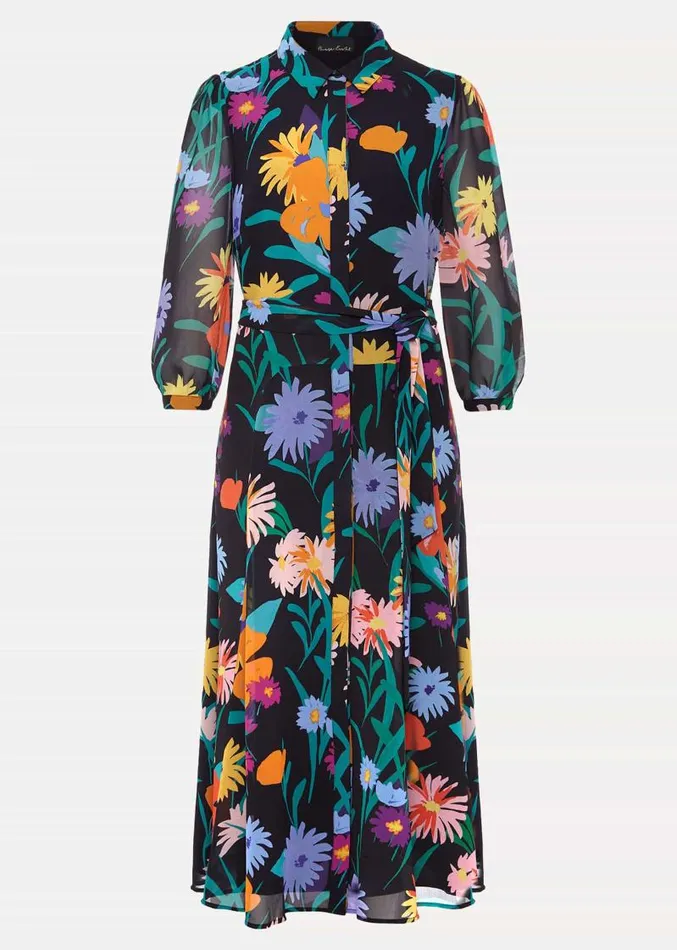 Alta Floral Midaxi Dress Blackmulti Women Phase Eight Dresses