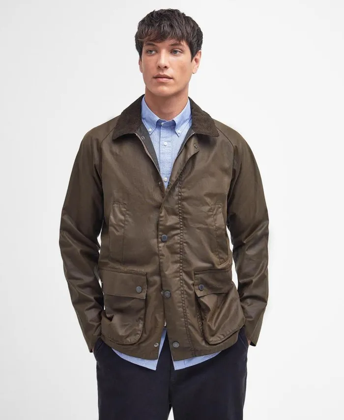 Ambleton Waxed Jacket Navyberwick Men Barbour Waxed Jackets