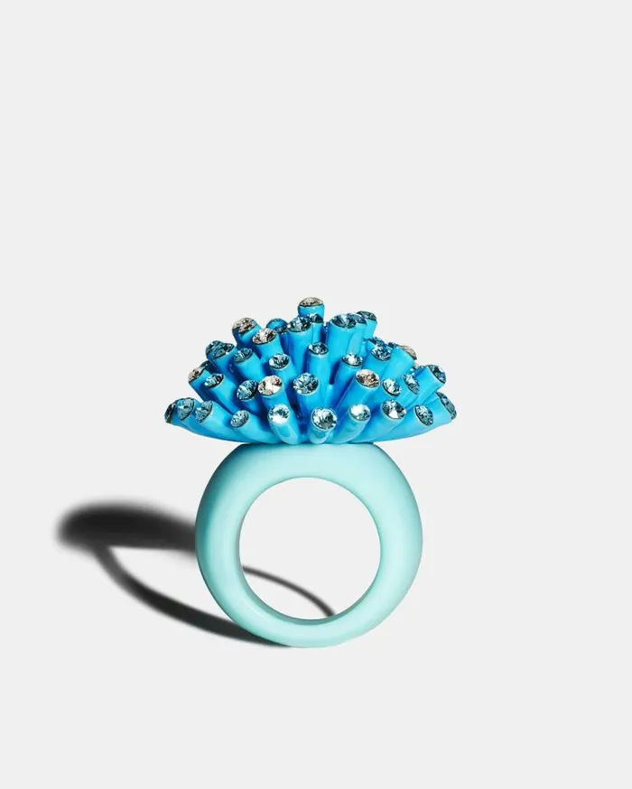 Anemone Ring Blue Women Aquazzura Jewelry Anemone Ring Blue Women Aquazzura Jewelry