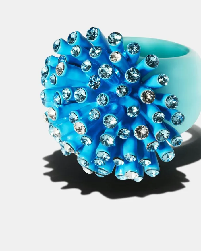 Anemone Ring Blue Women Aquazzura Jewelry Anemone Ring Blue Women Aquazzura Jewelry
