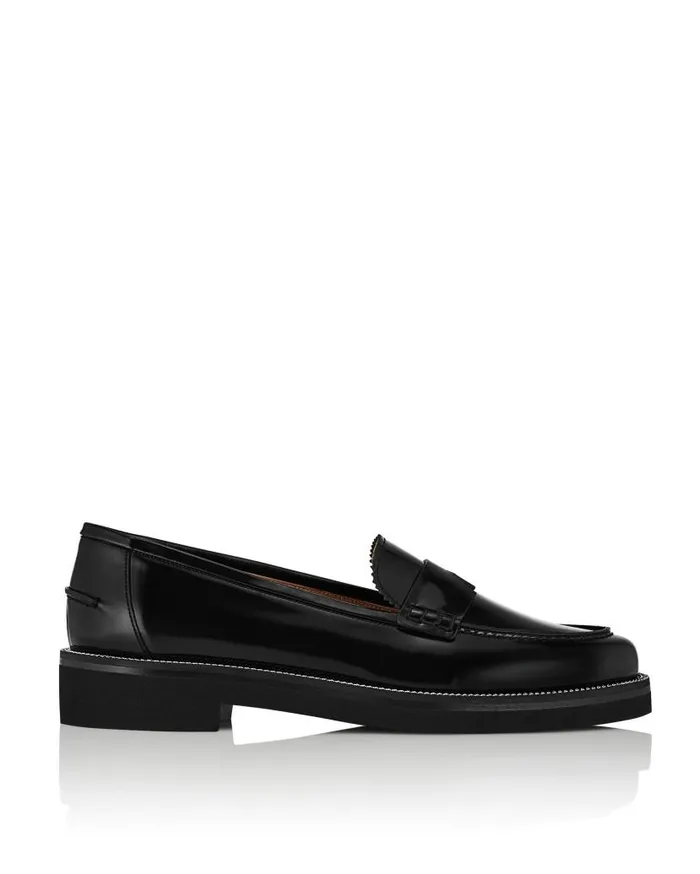Aqua Loafer Black Women Aquazzura Flats Aqua Loafer Black Women Aquazzura Flats