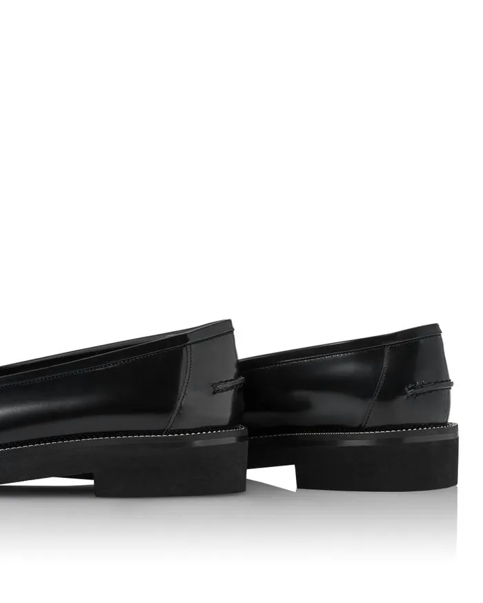 Aqua Loafer Black Women Aquazzura Flats Aqua Loafer Black Women Aquazzura Flats
