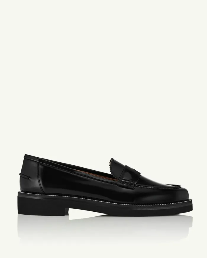 Aqua Loafer Black Women Aquazzura Flats Aqua Loafer Black Women Aquazzura Flats