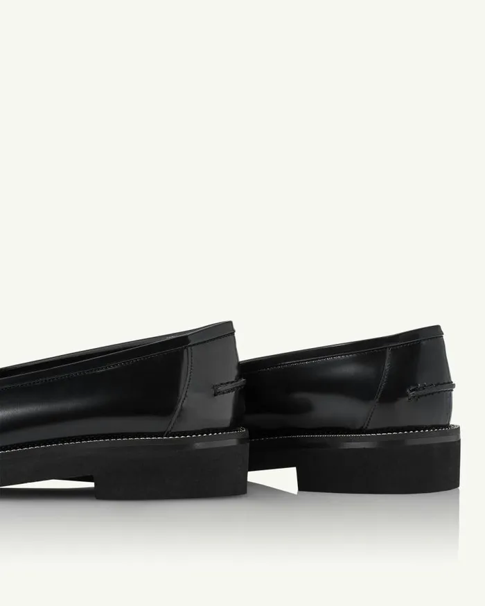 Aqua Loafer Black Women Aquazzura Flats Aqua Loafer Black Women Aquazzura Flats