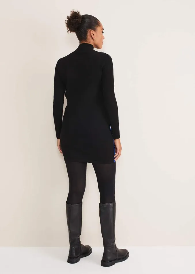 Arden Zip Detail Colour Block Knit Dress Cobaltblack Women Phase Eight Dresses Arden Zip Detail Colour Block Knit Dress Cobaltblack Women Phase Eight Dresses