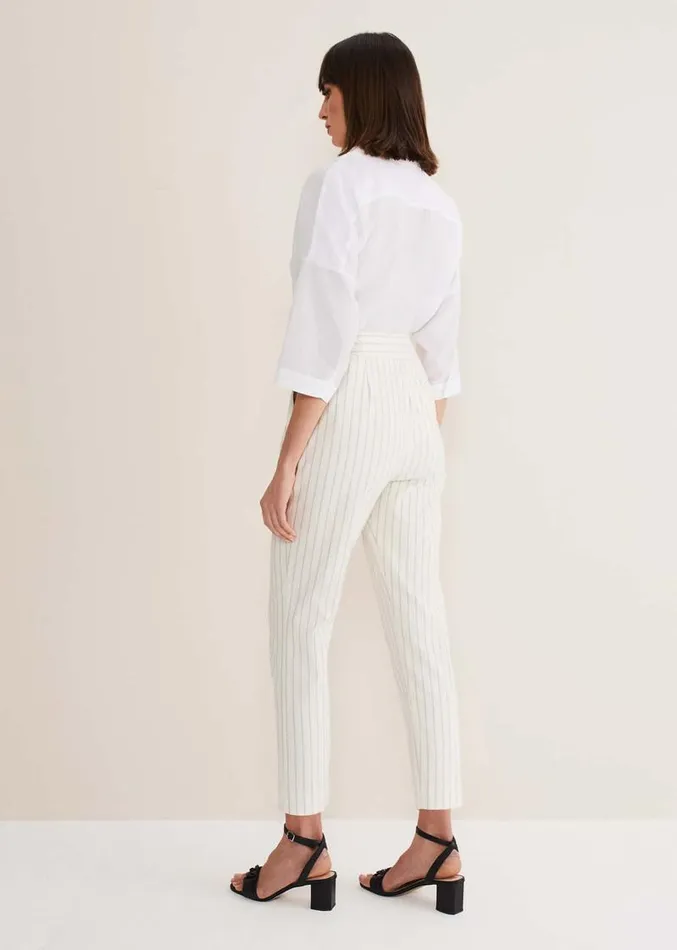 Ariella Pinstripe Straight Leg Trousers Blackecru Women Phase Eight Trousers Ariella Pinstripe Straight Leg Trousers Blackecru Women Phase Eight Trousers