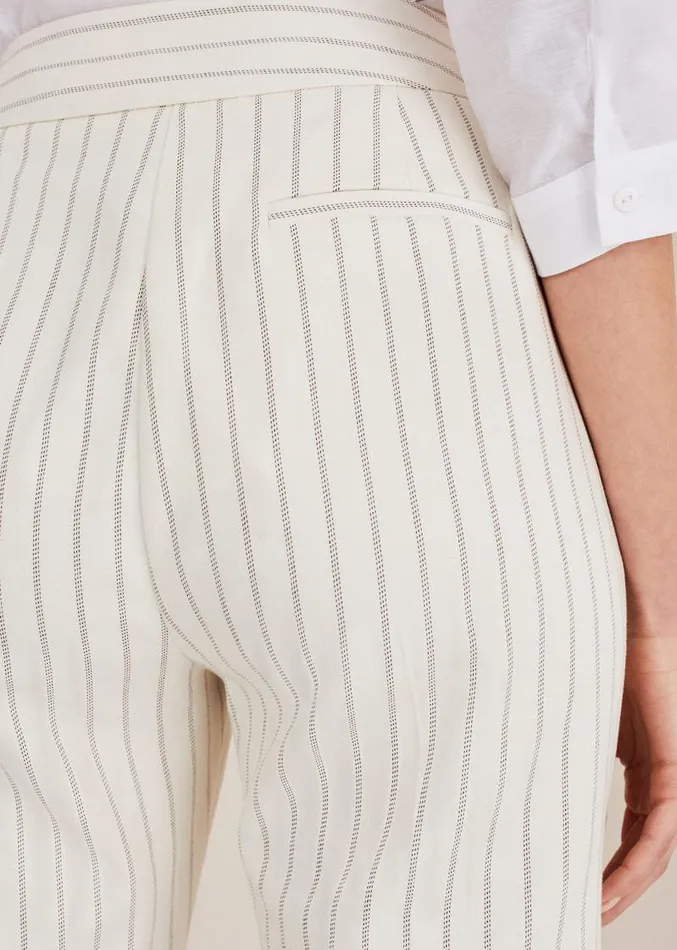 Ariella Pinstripe Straight Leg Trousers Blackecru Women Phase Eight Trousers Ariella Pinstripe Straight Leg Trousers Blackecru Women Phase Eight Trousers