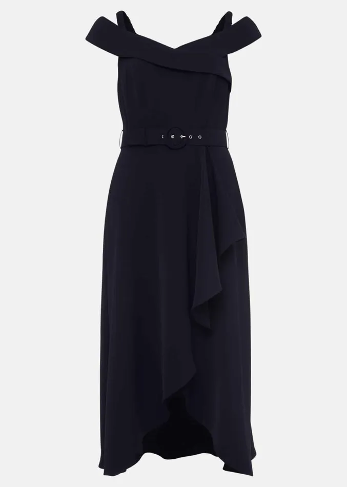 Ashleigh Bardot Dress Navy Women Phase Eight Dresses