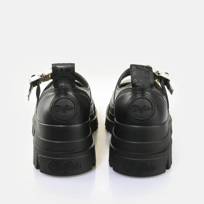 Aspha Ballerina Buckle Black Buffalo Ballet Flats Aspha Ballerina Buckle Black Buffalo Ballet Flats
