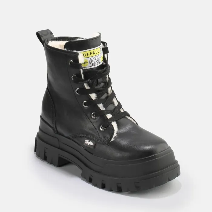 Aspha Rld Black Buffalo Boots and AnkleBoots