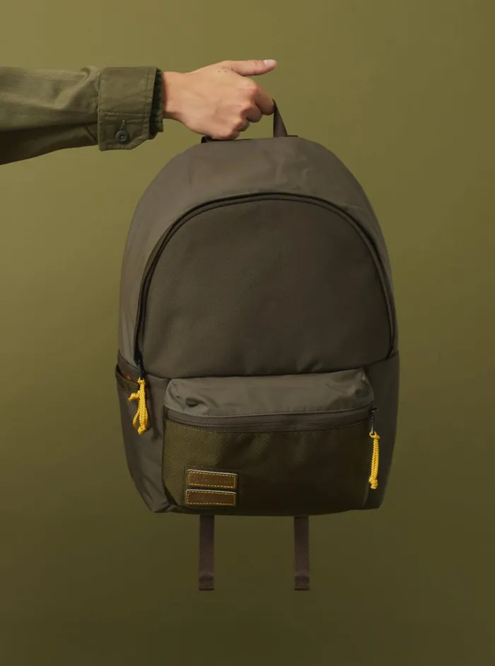 Bags Men Universal Works MasterPiece X Universal Works Backpack In Olive Recycled Tech Canvas