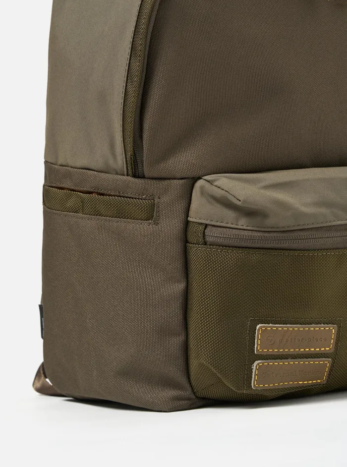 Bags Men Universal Works MasterPiece X Universal Works Backpack In Olive Recycled Tech Canvas