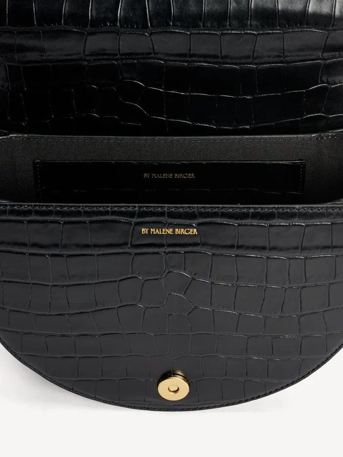 Bags Women By Malene Birger Cebella Leather Shoulder Bag Black