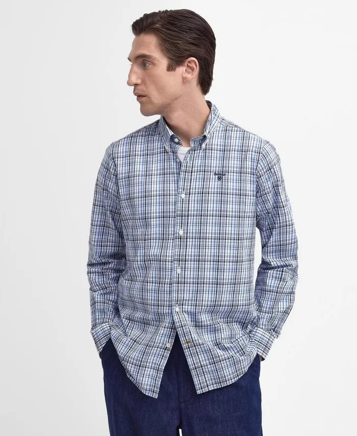 Baxley Tailored Shirt Classic Red Men Barbour Shirts
