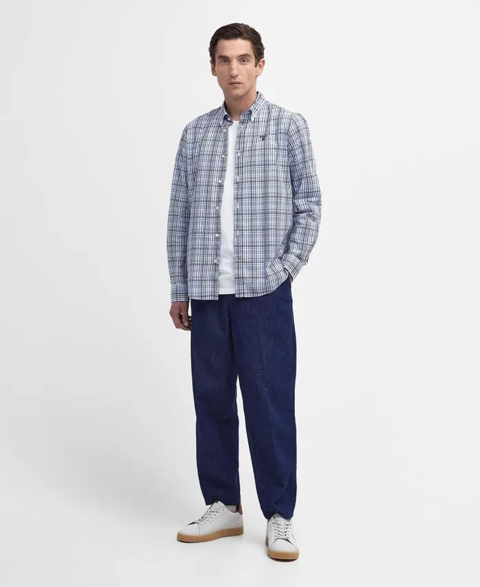 Baxley Tailored Shirt Classic Red Men Barbour Shirts