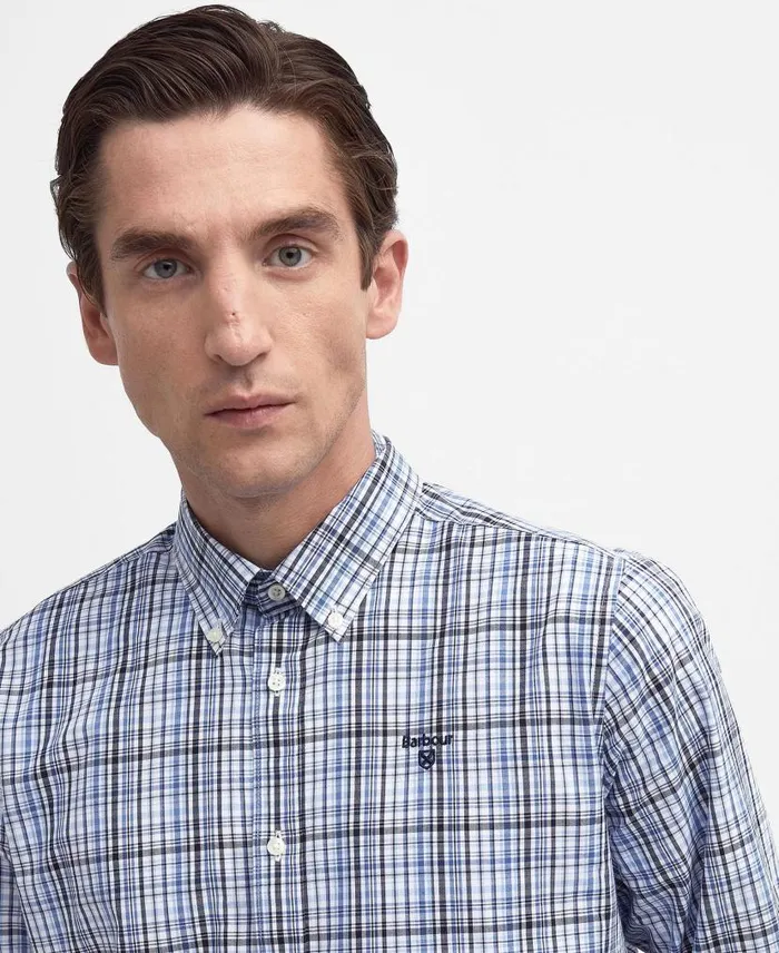 Baxley Tailored Shirt Classic Red Men Barbour Shirts