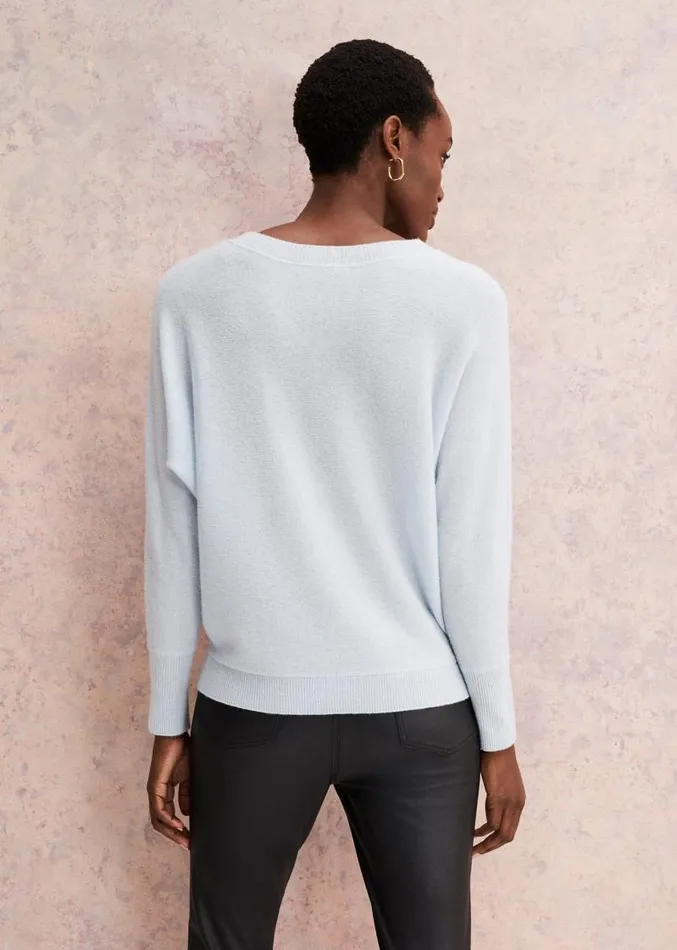 Beatrice Cashmere Jumper Soft Blue Women Phase Eight Knitwear