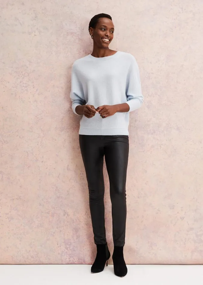 Beatrice Cashmere Jumper Soft Blue Women Phase Eight Knitwear