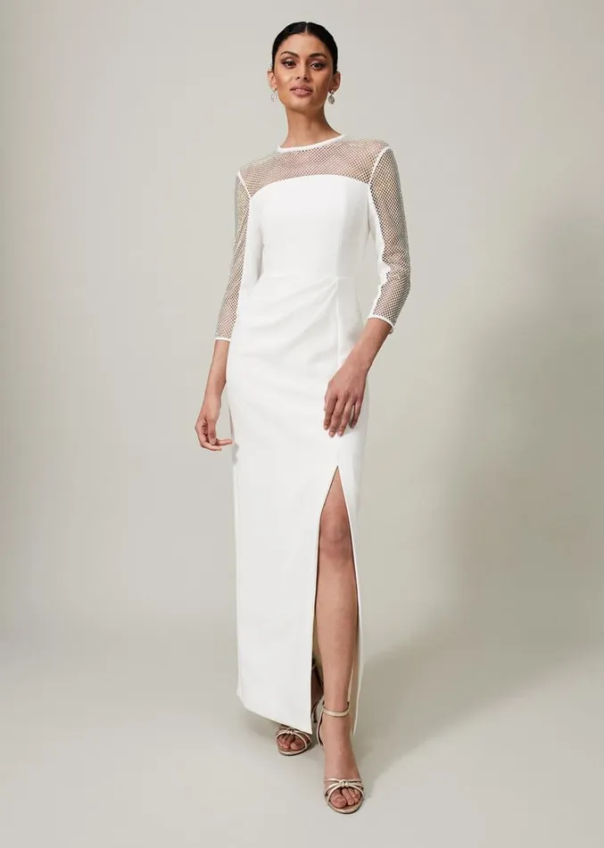 Belle Embellished Maxi Dress Ivory Women Phase Eight Dresses