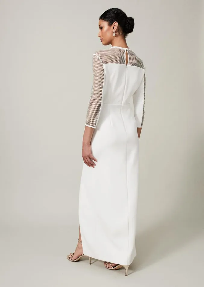 Belle Embellished Maxi Dress Ivory Women Phase Eight Dresses