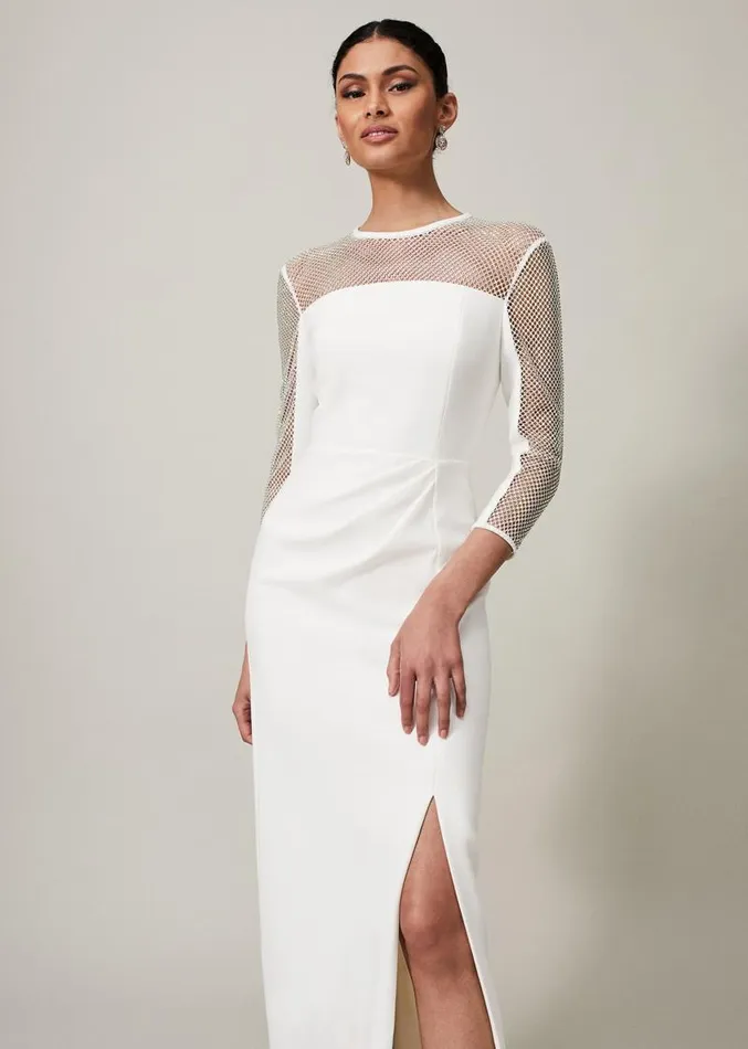 Belle Embellished Maxi Dress Ivory Women Phase Eight Dresses