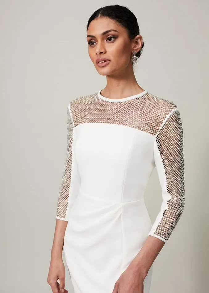 Belle Embellished Maxi Dress Ivory Women Phase Eight Dresses