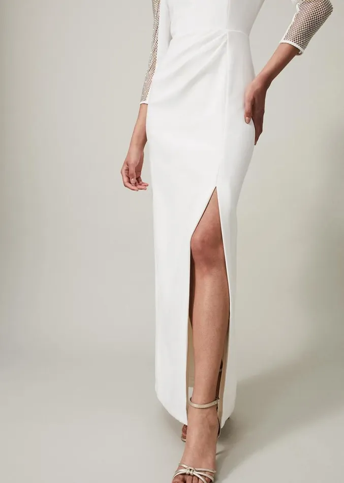 Belle Embellished Maxi Dress Ivory Women Phase Eight Dresses