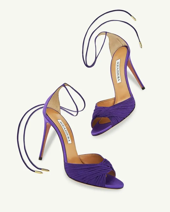 Bellini Beauty Sandal 105 Purple Women Aquazzura Sandals Bellini Beauty Sandal 105 Purple Women Aquazzura Sandals