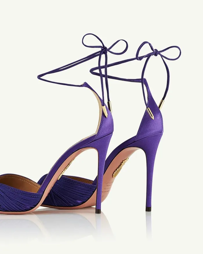 Bellini Beauty Sandal 105 Purple Women Aquazzura Sandals Bellini Beauty Sandal 105 Purple Women Aquazzura Sandals