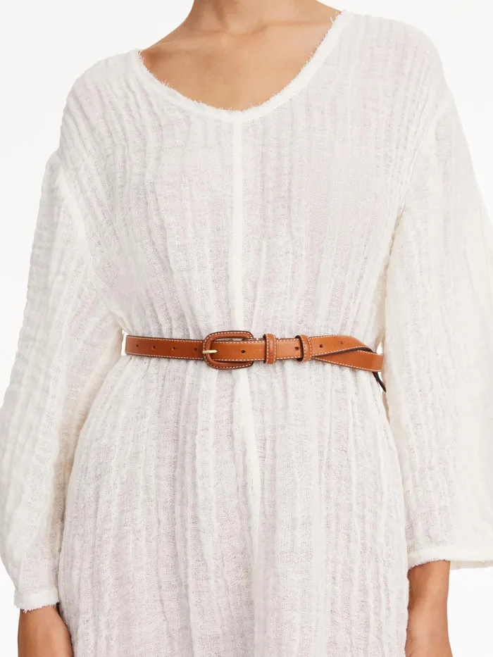Belts Women By Malene Birger Salio Leather Belt Caramel Cafe