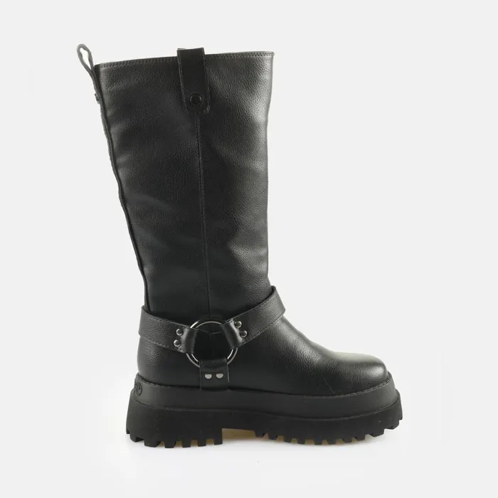 Bfl Pluto Biker Hi 8211 Vegan Nappa 8211 Black Black Buffalo Boots and AnkleBoots Bfl Pluto Biker Hi 8211 Vegan Nappa 8211 Black Black Buffalo Boots and AnkleBoots